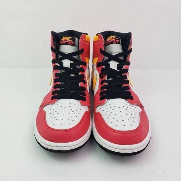 Nike Air Jordan 1 Retro High OG Mens Size 9 Fushion Red White Black Sneaker Shoe main image 4